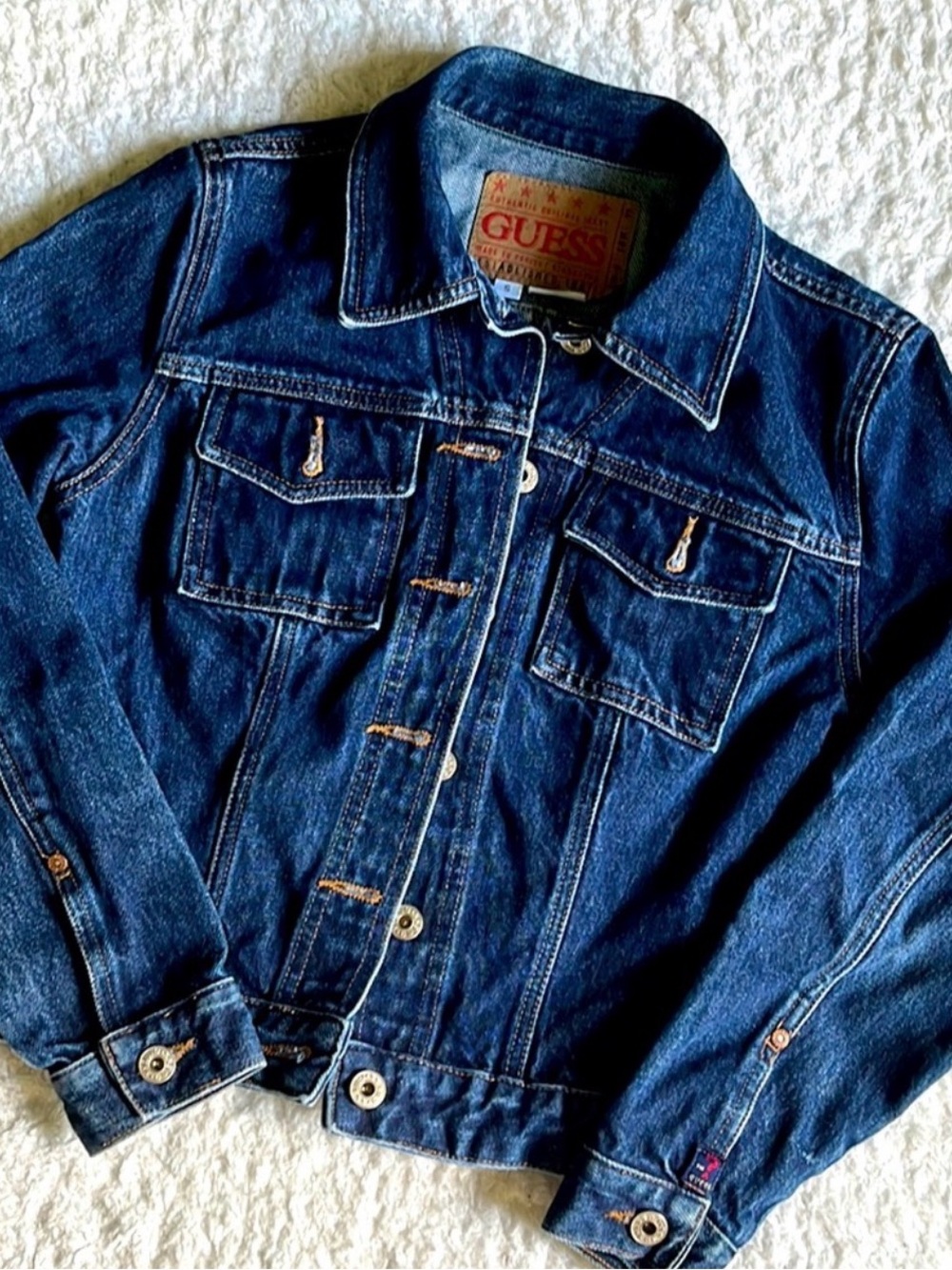 GUESS Indigo Blue Denim Trucker Jacket